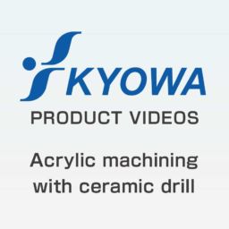 Acrylic machining with ceramic drill