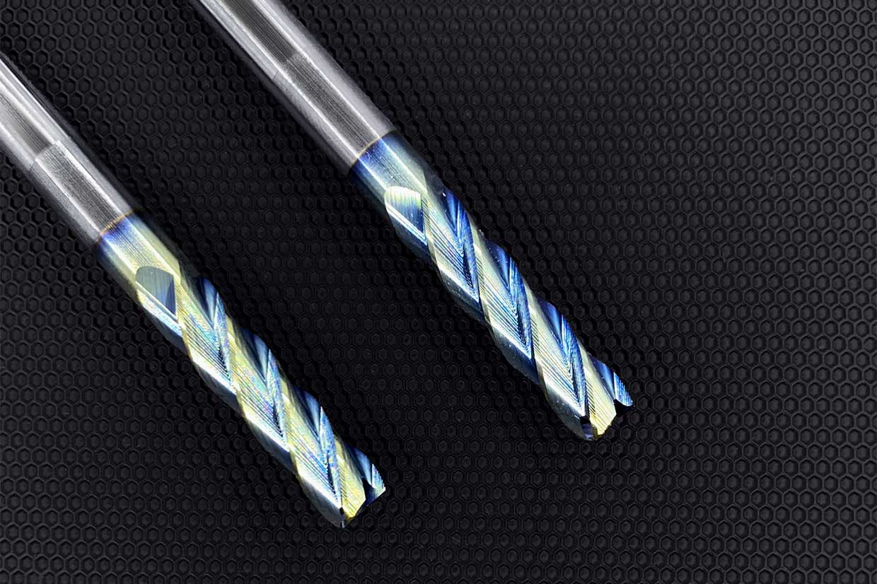 Tungsten Carbide Reamer with Bottom Flute DLC Coating